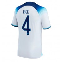 Echipament fotbal Anglia Declan Rice #4 Tricou Acasa Mondial 2022 maneca scurta